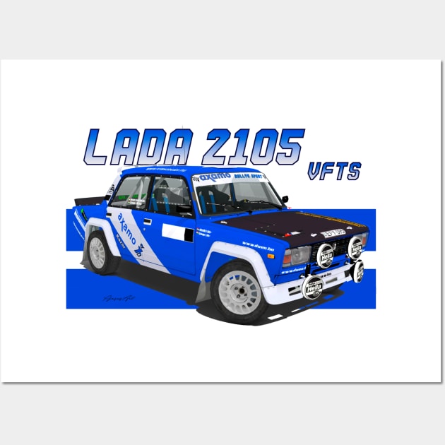 Lada 2105 VFTS Wall Art by PjesusArt